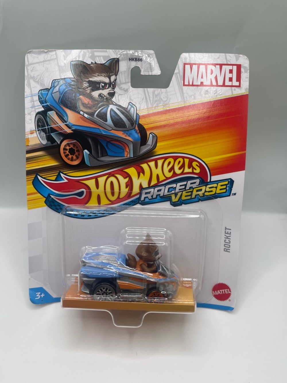 Hot Wheels Racerverse Marvel Rocket Vehicle - Blue & Orange